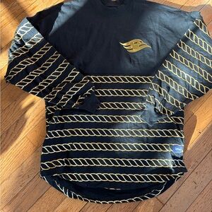 Disney Cruise Navy and Gold Long Sleeve Shirt